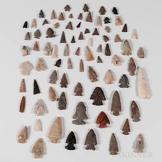 Large Collection of Prehistoric Arrowheads