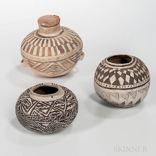 Three Southwest Prehistoric Pottery Vessels
