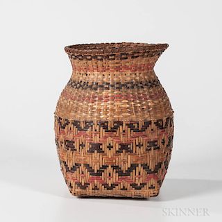 Southeast Double-weave Twill-plaited Basket