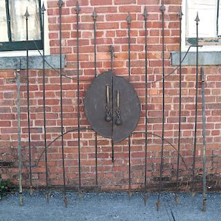 Pair of Indoor/Outdoor Iron Gates