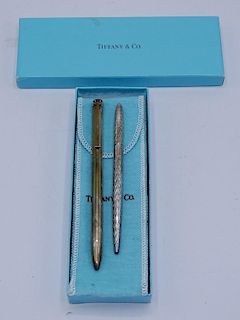 2 TIFFANY & CO. STERLING SILVER PENS