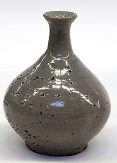 Korean White Glazed Vase, Early Joseon Dynasty, 14-15th Century