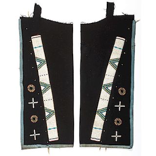 Arapaho Beaded Wool Leggings, From a Midwest Collection