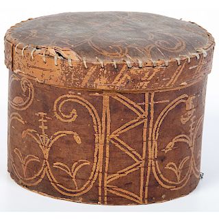 Penobscot Birch Bark Covered Container