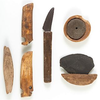Alaskan Eskimo Knives and Handles, From the Collection of Thomas Amble, Minnesota