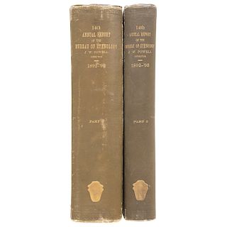 14th Annual Report of the Bureau of Ethnology, Two Volumes