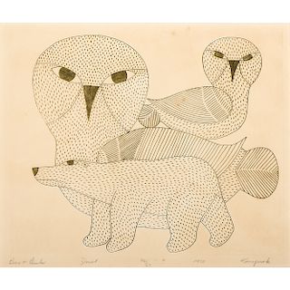 Kenojuak Ashevak (Inuit, 1927-2013), Prints on Paper, From The Harriet and Seymour Koenig Collection, New York