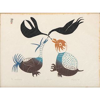 Inuit Stone Cut Print, From The Harriet and Seymour Koenig Collection, New York