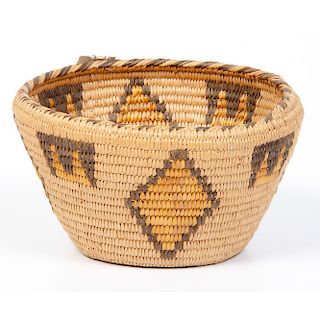 Paiute Coiled Basket, From the Stanley Slocum Collection, Minnesota 