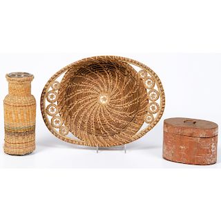 Collection of Native Baskets, From the Stanley Slocum Collection, Minnesota 