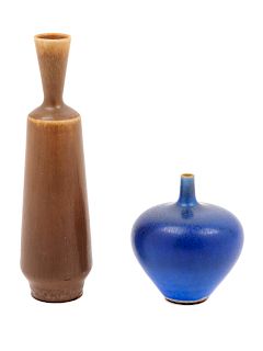 Berndt Friberg
(Swedish, 1899-1981)
Two Miniature VasesGustavsberg, Sweden