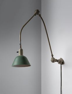 Johan Petter Johansson
(Swedish, 1853-1943)
Early Triplex Wall Lamp, c. 1930 Triplex Fabriken, Sweden