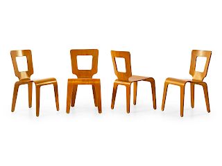 Herbert von Thaden
(American, 1898-1969)
Set of Four Dining Chairs Thaden Jordan, USA