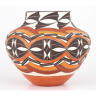 Marie S. Juanico (Acoma, b. 1937) Polychrome Pottery 