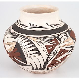 Maynard and Veronica Navasie (Hopi, 20th century) Polychrome Pottery
