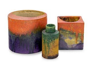 Marcello Fantoni
(Italian, 1915-2011)
Three Vases Bitossi / Raymor