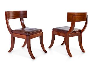 Sidney Gibson
(Swedish, 19th-20th Century)
Pair of Klismos Chairs