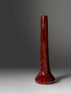 Daum
France, Early 20th Century
Tall Gold Fleck Glass Vase, c. 1925