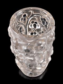 Rene Lalique
(French, 1860-1945)
Raisins Vase