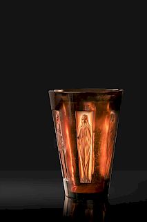 Rene Lalique
(French, 1860-1945)
Six Figurines Vase