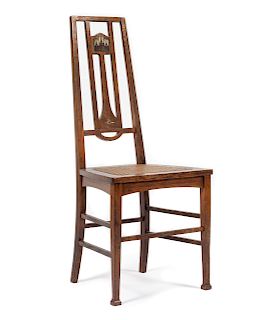 Arts and Crafts
American, Early 20th Century
Inlaid Side Chair Luce Furniture Company, Grand Rapids, Michigan 
