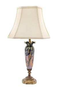 Steuben
American, Early 20th Century
Vase Form Table Lamp