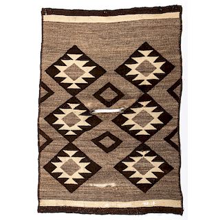 Navajo Eastern Reservation Poncho / Rug, Collection of Stanley Slocum, Minneapolis, Minnesota