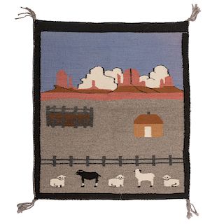 Southwestern Pictorial Weaving / Rug, From The Harriet and Seymour Koenig Collection, NY