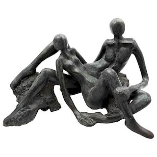 CAROL MILLER, Cipactonal y Oxomoco, from the "Los dioses de bronce" series, 1983