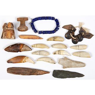 Alaskan and Siberian Fossilized Walrus Ivory Implements, From the Collection of Thomas Amble, Minnesota
