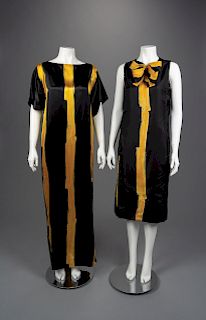 Two Geoffrey Beene Silk Dresses, 1963-70s