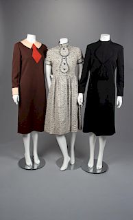 Three Geoffrey Beene Knit Dresses, Fall 1971