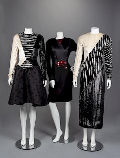 Three Geoffrey Beene Dresses, Fall 1986