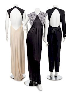 Two Geoffrey Beene Dresses and one Pantsuit, 1989-2004