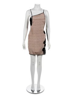Geoffrey Beene Dress with Sheer Inserts, 1990s