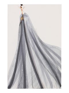 Geoffrey Beene Fashion Illustration, c.1990