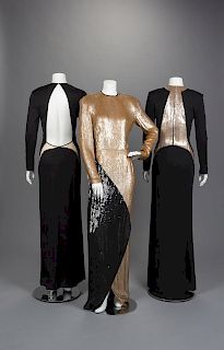 Three Geoffrey Beene Evening Dresses, 1980s-90s