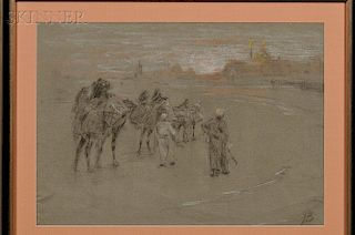 Henry Bacon (American, 1839-1912)      Egyptian Scene.