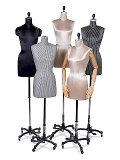Five Geoffrey Beene Studio Dress Forms, 1980-90s