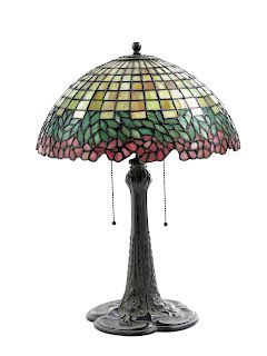 Suess Ornamental Glass Company, Attribution
American, Early 20th Century
Table Lamp