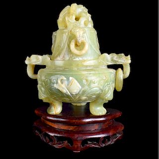 Chinese Jade Incense Burner