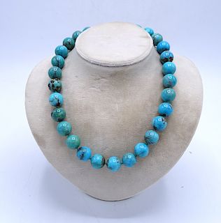 TURQUOISE & SILVER NECKLACE 