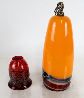 Art Glass Pendant and Shade