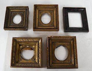 Five Assorted Wood Frames