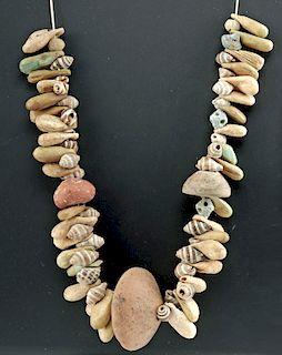 Sumer Shell & Faience / Roman Bone & Pottery Necklace
