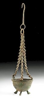 10th C. Byzantine Bronze Hanging Incense Thurible