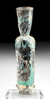 Ancient Islamic Core Form Glass Bottle