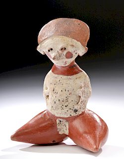 Lovely & Fine Nayarit Chinesco Pottery Seated Figure