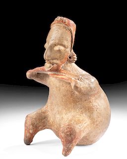 West Mexican Bichrome Seated Figure