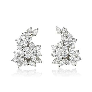 Tiffany & Co. Diamond Cluster Earrings